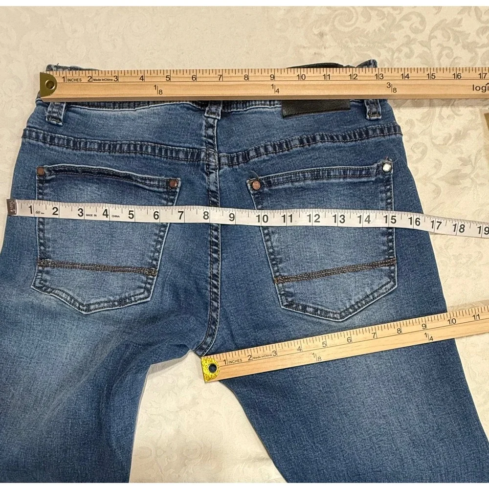 Steve's Jeans Distressed Slim Denim Women 28/30 Blue Ripped Casual Pants Grunge